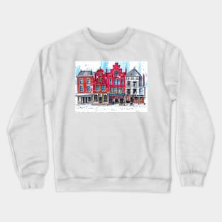 Urban sketch | Delft | Holland Crewneck Sweatshirt